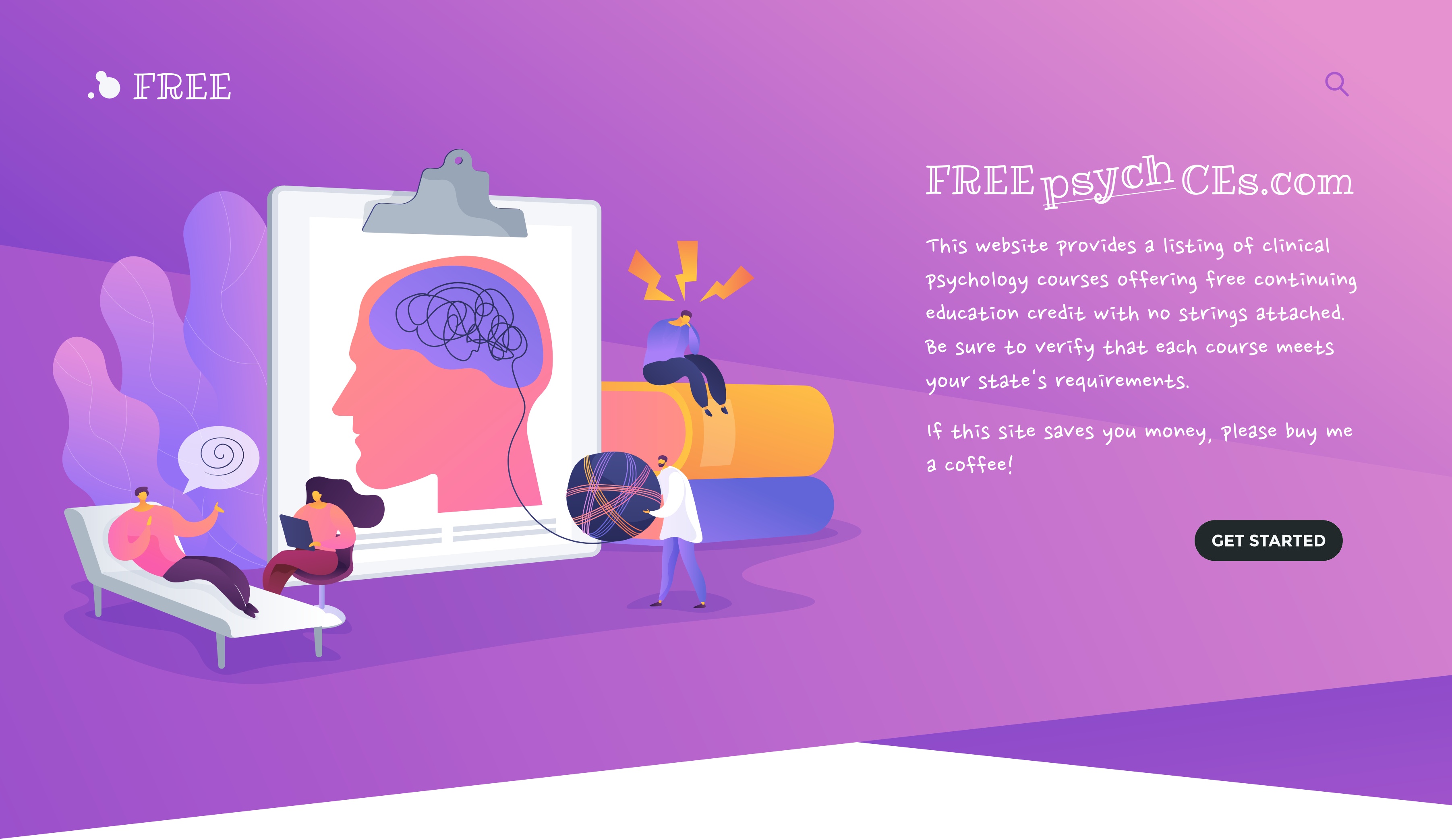 FreePsychCEs.com - A constantly growing database of free psychologist CEs